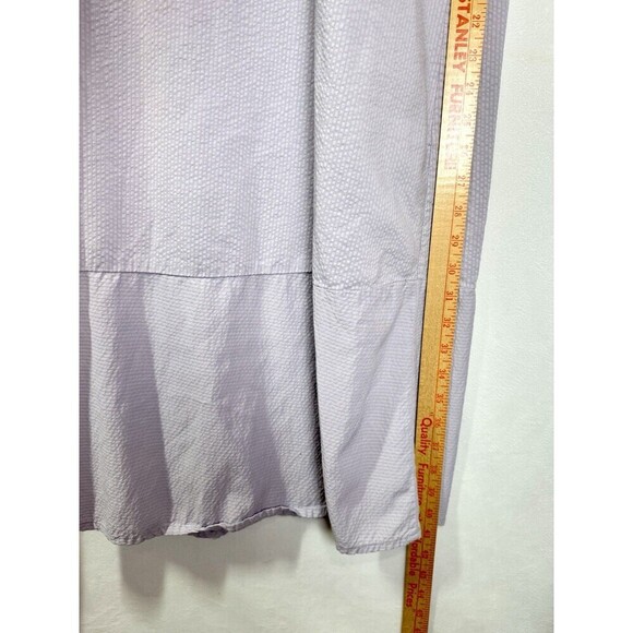 FLAX Maxi Dress Womens 2G (22-24) Purple Sleeveless V-neck Textured Relaxed - Picture 8 of 10